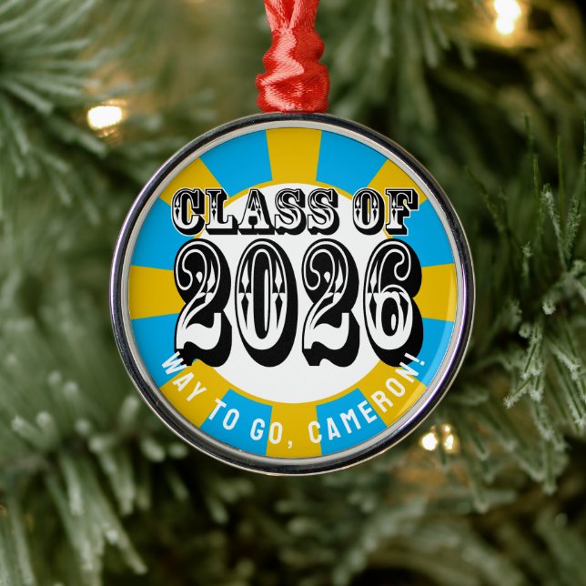 Western klass 2026 Studenten Julgransprydnad Metall (Träd)