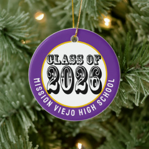 Western klass för 2026 Photo Studenten Julgransprydnad Keramik