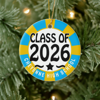 Western klass för 2026 Photo Studenten Julgransprydnad Keramik