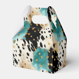 Western kod för turkos Black Cream Guld Presentaskar