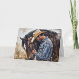 Western komfort i delade spår i Kärlek Kort