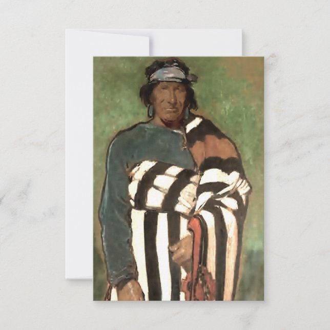 western konst av Gerald Cassidy Tack Kort (Framsida)