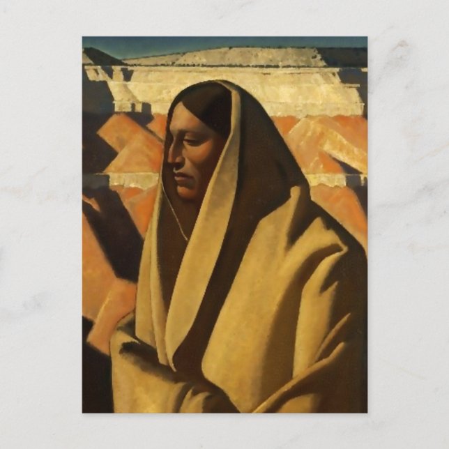 western konst av Maynard Dixon Vykort (Framsida)