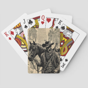 Western konst med hästsadel casinokort