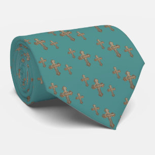 Western kor med repet och den Conchoe tryckslipsen Slips