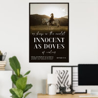 Western kristen Poster, Matthew Bible Verse