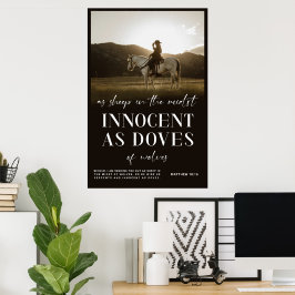 Western kristen Poster, Matthew Bible Verse Poster