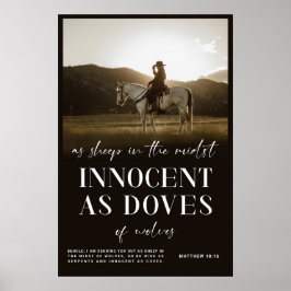 Western kristen Poster, Matthew Bible Verse Poster