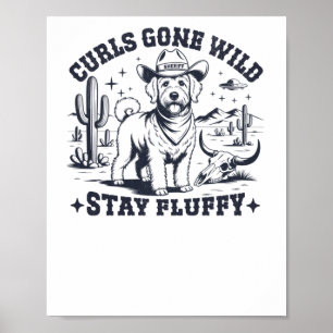 Western Labradoodle-Vintage Poster
