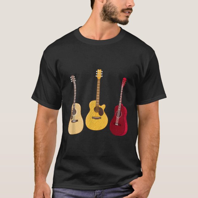 Western Legend Rock And Roll Music Guitar T Shirt (Framsida)