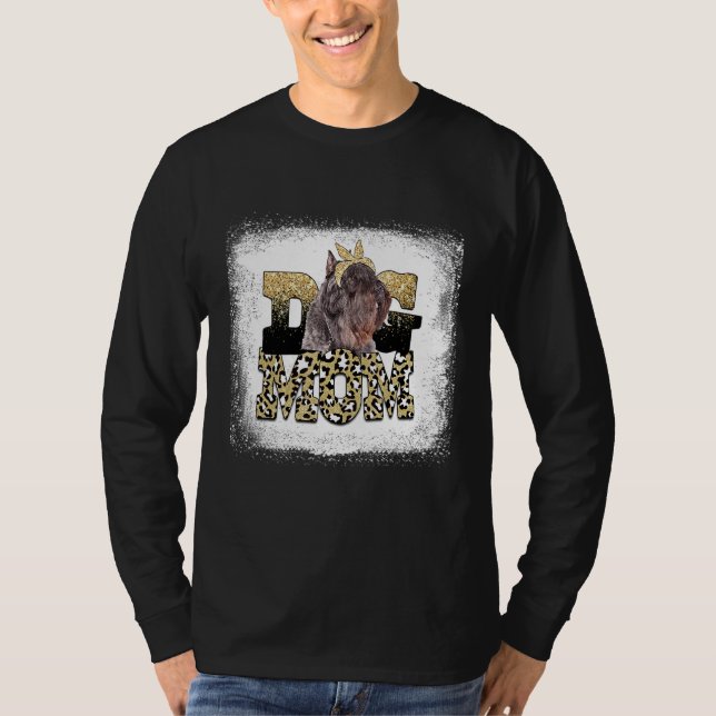 Western Leopard Bouvier Des Flandres Mamma Mor T Shirt (Framsida)