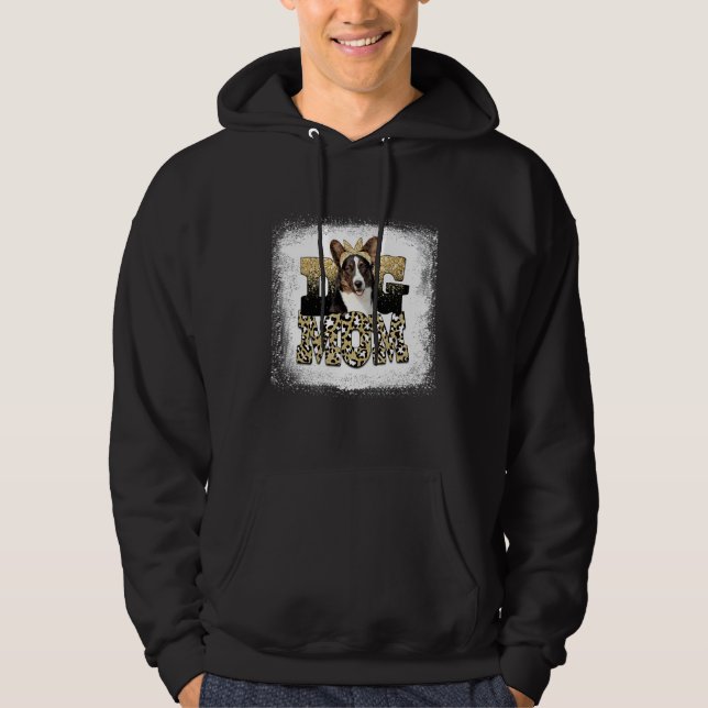 Western Leopard Cardigan Welsh Corgi Mom Mother's  Hoodie (Framsida)