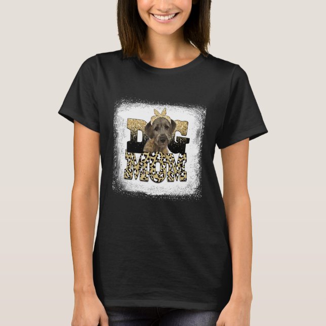 Western Leopard Irish Wolfhound Mamma Mors dag T Shirt (Framsida)