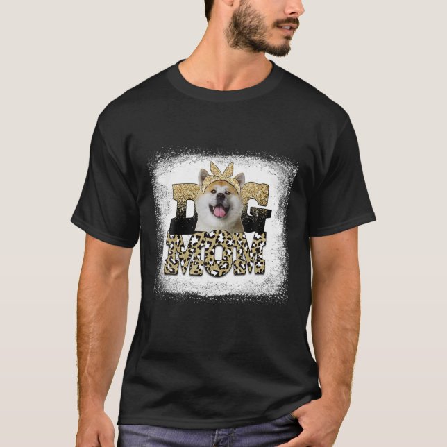 Western Leopard Shiba Inu Mamma Mors dag T Shirt (Framsida)