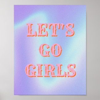 Western,Let's Go Girls Affisch, Girl Power Väggkon Poster