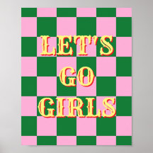 Western,Let's Go Girls Affisch, Girl Power Väggkon