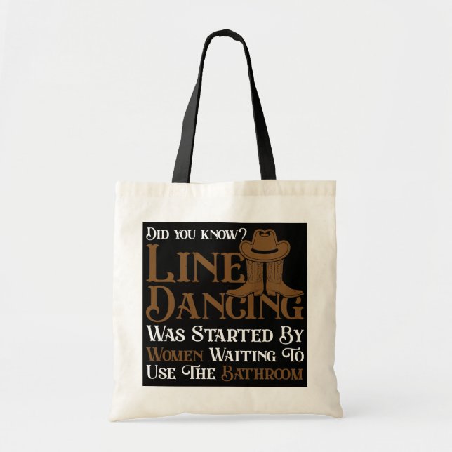 Western Line Dance 5678 Funny Line Dancing Tygkasse (Framsidan)