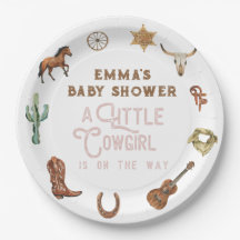 Western Little Cowgirl Photo Baby Shower