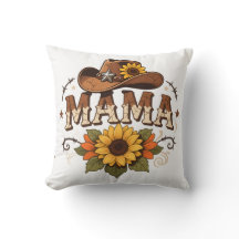 Western Mama Sunflower Cowgirl Design