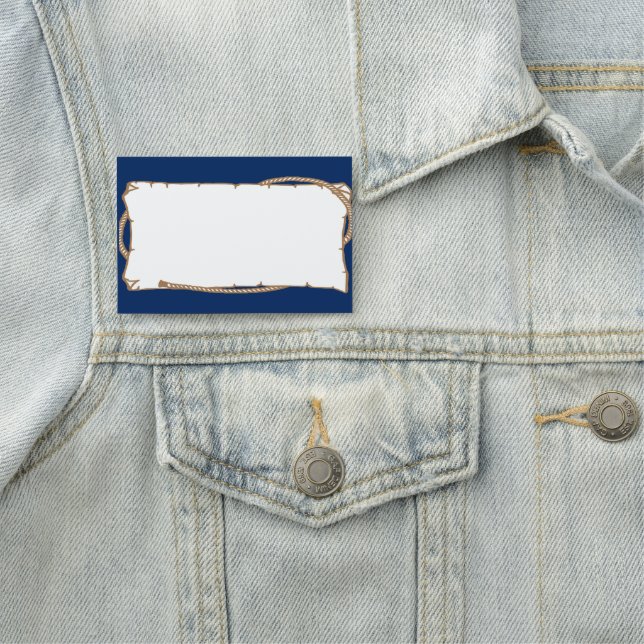 Western märkning med Rope Party Namn bricka Namnbricka (På plats)