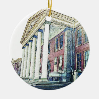 Western Michigan universiteten historiska östliga Julgransprydnad Keramik