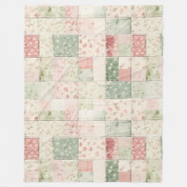 Western Mint Pink Floral Quilt Patterns Fleecefilt