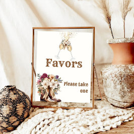 Western Möhippa för Boots & Bubly Boho Poster