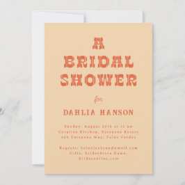 Western Möhippa för minsta par-Orange Inbjudningar