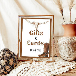 Western Möhippa för presentationer och kort Poster