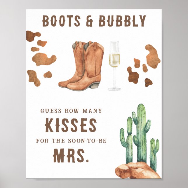 Western Möhippa hur många kisser Poster (Framsidan)
