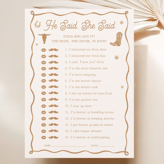 Western Möhippa sa hon att hon sa spelkort Inbjudningar (Skapare uppladdad)