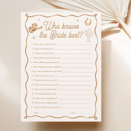 Western Möhippa som känner till det bästa spelet Inbjudningar