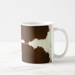 Western mugg för brunt- och vitCowhide