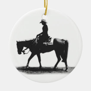 Western nöjeprydnad julgransprydnad keramik