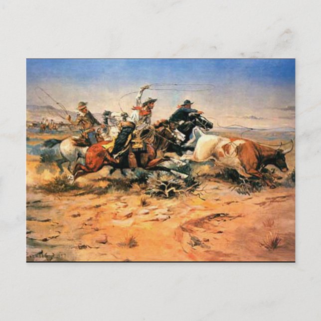 Western nostalgi vykort (Framsida)