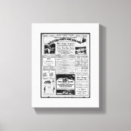 Western omskrivning av maryland-järnvägsturism canvastryck