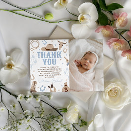 Western Photo Thank You Card Inbjudningar