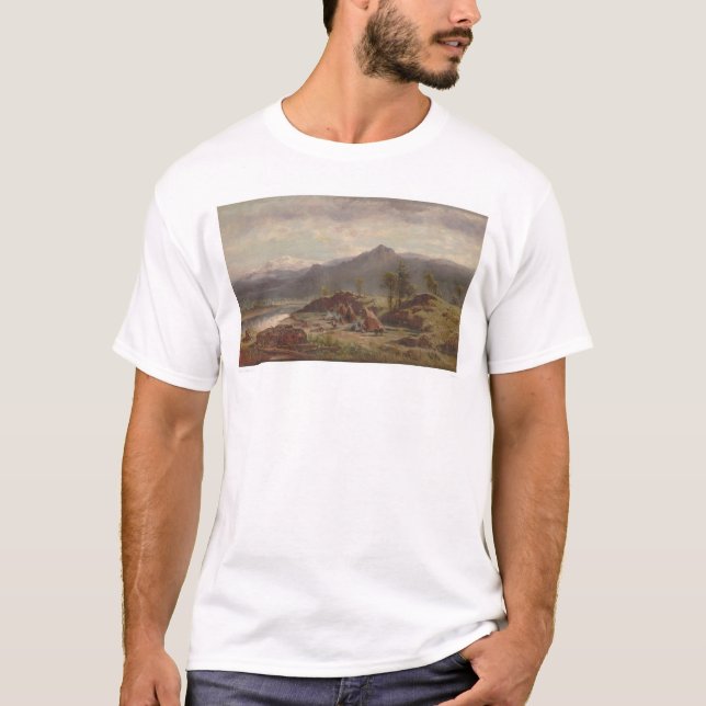 Western plats med det indiska lägret (1275) tee shirt (Framsida)