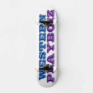 WESTERN PLAYBOIZ-skateboard Mini Skateboard Bräda 18,5 Cm