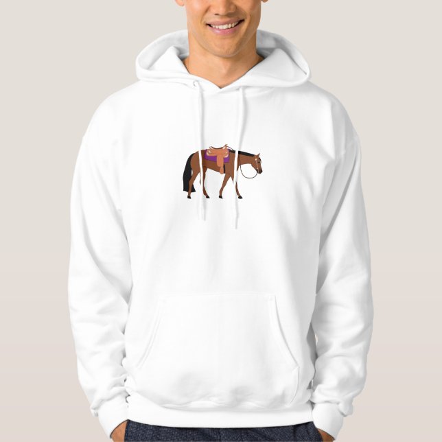 Western Pleasure Horse Hoodie (Framsida)