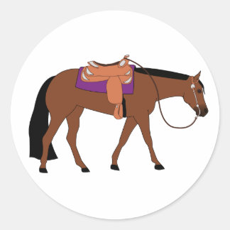 Western Pleasure Horse Runt Klistermärke