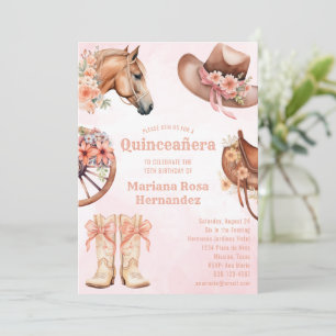 Western Quinceanera-Födelsedagsfest Inbjudningar