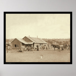 Western Ranch House SD 1888 Poster