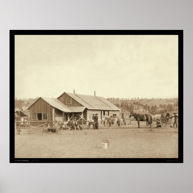 Western Ranch House SD 1888 Poster (Framsidan)