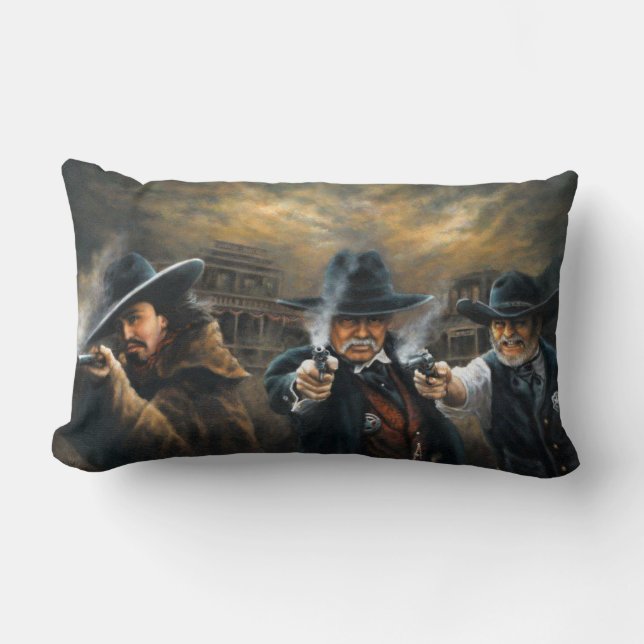 Western rättvisa kudder lumbarkudde (Framsida)