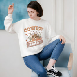 Western retro-taloky för Lusare Cowboy Killer T Shirt