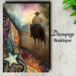 Western Rider Dekoupage