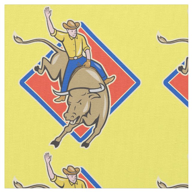 Western ridning för RodeoCowboytjur Tyg (Närbild)