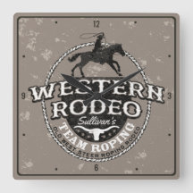 Western Rodeo ADD NAMN Gammala västern Steer Ropin