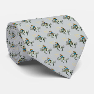 Western Rodeo Bronc Rider Manar Necktie Slips